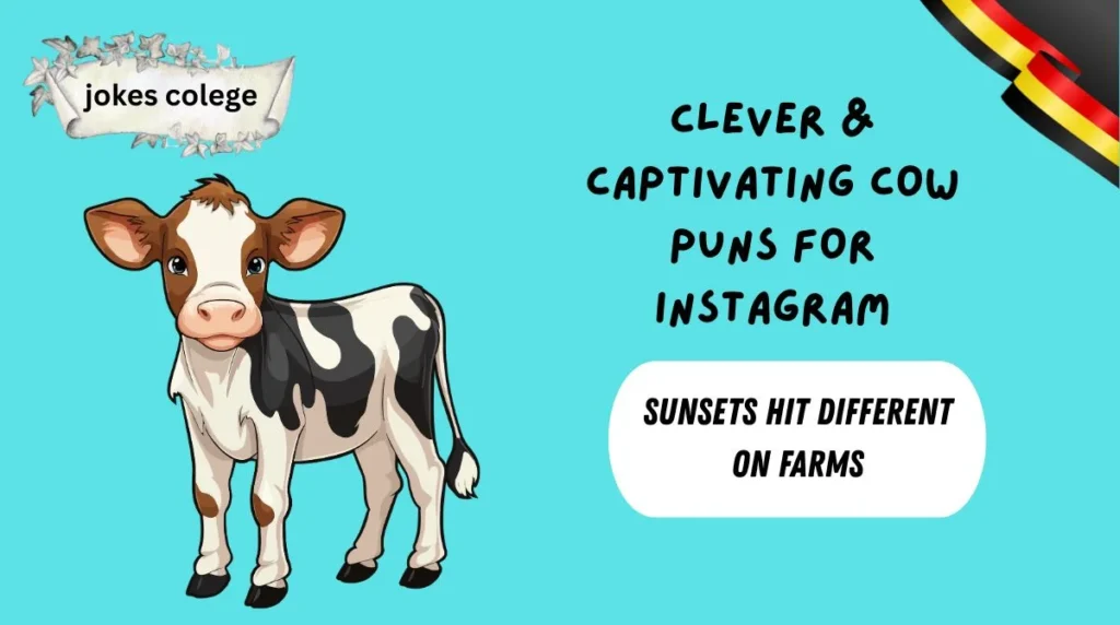 Clever & Captivating Cow Puns for Instagram