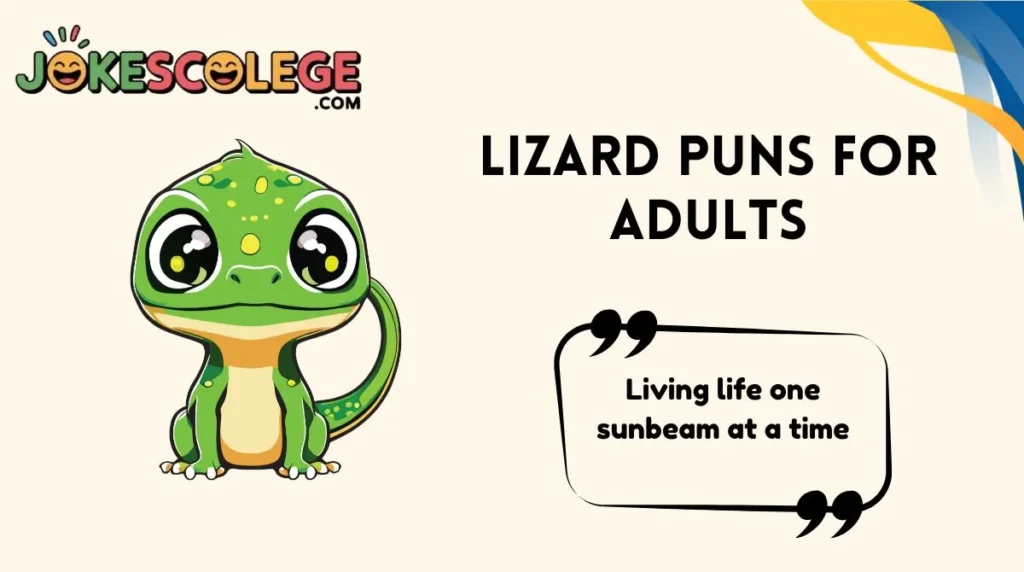 Lizard Puns for Adults
