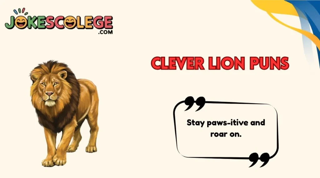 Clever Lion Puns