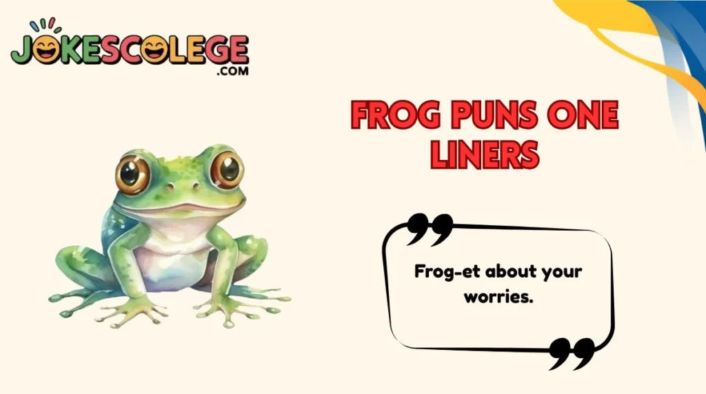 Frog Puns One Liners