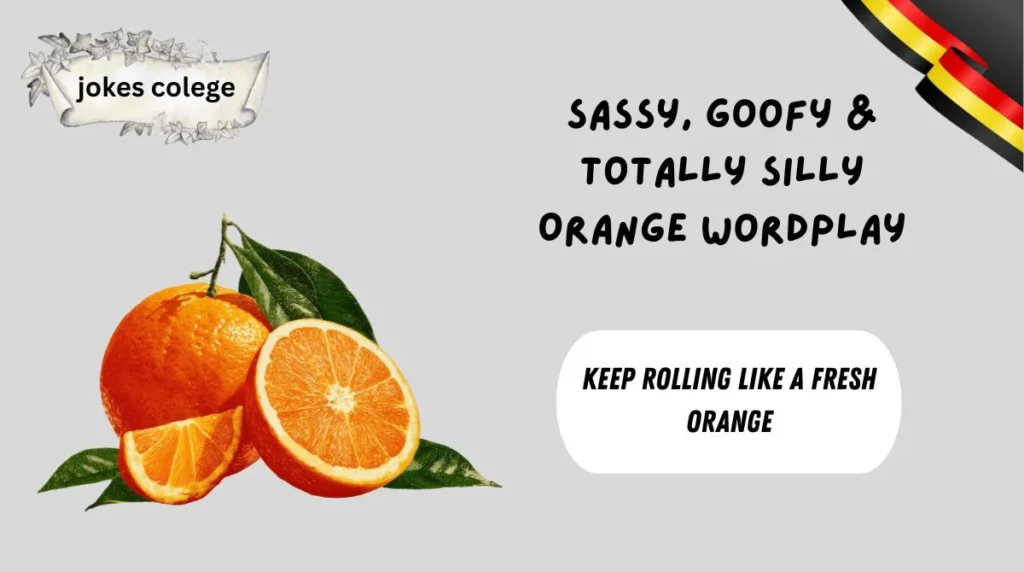 Sassy, Goofy & Totally Silly Orange Wordplay