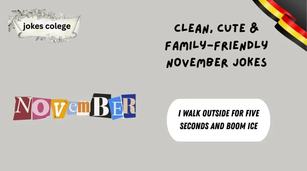 Clean, Cute & Family-Friendly November Jokes