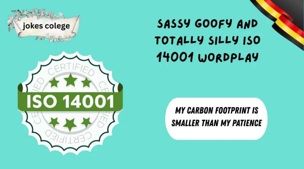 Sassy Goofy and Totally Silly ISO 14001 Wordplay