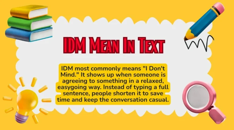 IDM Mean In Text